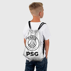Рюкзак-мешок PSG с потертостями на светлом фоне, цвет: 3D-принт — фото 2
