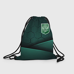 Рюкзак-мешок Зеленый герб России, цвет: 3D-принт
