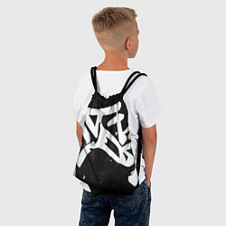 Рюкзак-мешок Иероглифы в стиле граффити, цвет: 3D-принт — фото 2