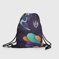 Рюкзак-мешок The Witcher graffity splash, цвет: 3D-принт