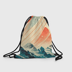 Рюкзак-мешок Иллюстрация ретро пейзаж, цвет: 3D-принт