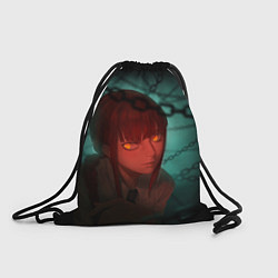 Рюкзак-мешок Макима на фоне цепей- Человек-бензопила, цвет: 3D-принт
