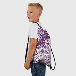 Рюкзак-мешок Фиолетовые мандалы, цвет: 3D-принт — фото 2