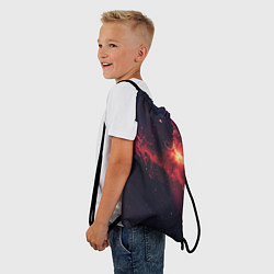 Рюкзак-мешок Космическое пламя, цвет: 3D-принт — фото 2