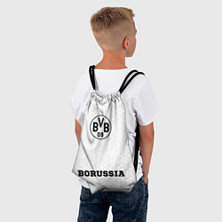 Рюкзак-мешок Borussia sport на темном фоне: символ, надпись, цвет: 3D-принт — фото 2