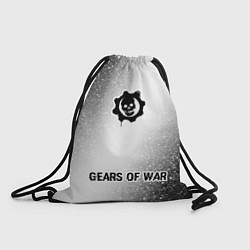 Рюкзак-мешок Gears of War glitch на светлом фоне: символ, надпи, цвет: 3D-принт