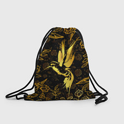 Рюкзак-мешок Золотая колибри, цвет: 3D-принт