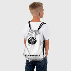 Рюкзак-мешок Daewoo speed шины на светлом: символ, надпись, цвет: 3D-принт — фото 2