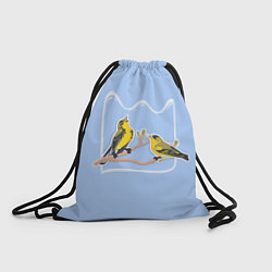 Рюкзак-мешок Певчие птицы, цвет: 3D-принт