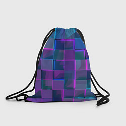 Рюкзак-мешок Неоновый киберпанк кубизм, цвет: 3D-принт