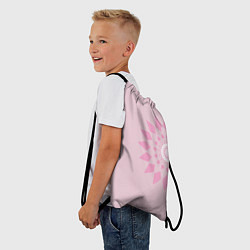 Рюкзак-мешок Розовая геометрическая абстракция Круговой принт Б, цвет: 3D-принт — фото 2