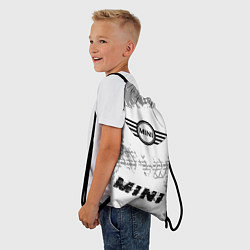 Рюкзак-мешок Mini speed шины на светлом: символ, надпись, цвет: 3D-принт — фото 2