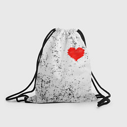 Рюкзак-мешок Сердце карандашом, цвет: 3D-принт