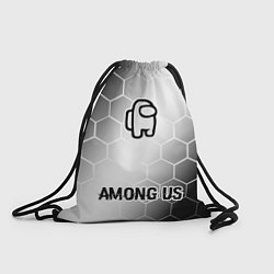 Рюкзак-мешок Among Us glitch на светлом фоне: символ, надпись, цвет: 3D-принт