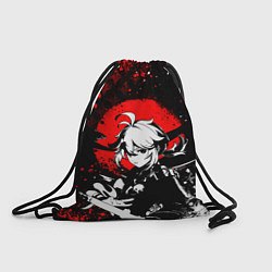 Рюкзак-мешок Кадзуха - Мрачный геншин, цвет: 3D-принт