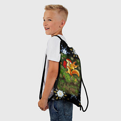 Рюкзак-мешок Новый Год Белка С Грибом, цвет: 3D-принт — фото 2