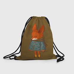Рюкзак-мешок Лисичка милашка, цвет: 3D-принт