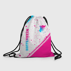 Рюкзак-мешок Hoffenheim neon gradient style: надпись, символ, цвет: 3D-принт