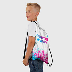 Рюкзак-мешок Spirited Away neon gradient style: символ сверху, цвет: 3D-принт — фото 2