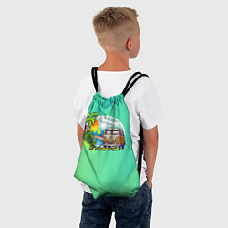 Рюкзак-мешок Летнее путешествие на авто, цвет: 3D-принт — фото 2
