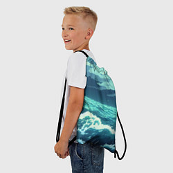 Рюкзак-мешок Цунами в стиле аниме - рисунок, цвет: 3D-принт — фото 2