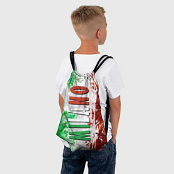 Рюкзак-мешок Флаг Италии - кляксы, цвет: 3D-принт — фото 2
