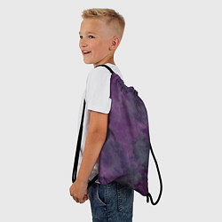 Рюкзак-мешок Фиолетовые туманности, цвет: 3D-принт — фото 2