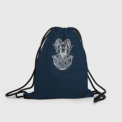 Рюкзак-мешок Баран Art Череп, цвет: 3D-принт