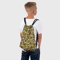 Рюкзак-мешок Череп старая школа, цвет: 3D-принт — фото 2