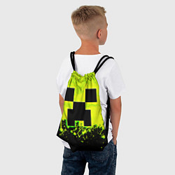 Рюкзак-мешок Creeper neon, цвет: 3D-принт — фото 2