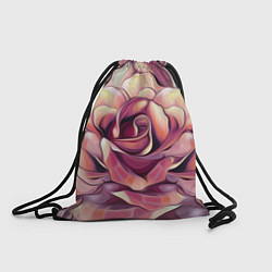 Рюкзак-мешок Крупная роза маслом, цвет: 3D-принт