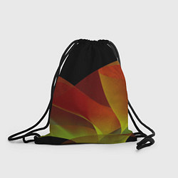 Рюкзак-мешок Абстрактная ассиметричная оранжевая волна, цвет: 3D-принт