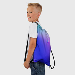 Рюкзак-мешок Радужные мыльные пузыри, цвет: 3D-принт — фото 2