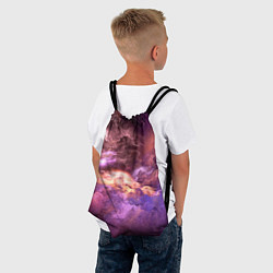 Рюкзак-мешок Необычное фиолетовое облако, цвет: 3D-принт — фото 2