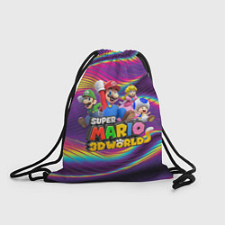 Рюкзак-мешок Герои Super Mario 3D World - Nintendo, цвет: 3D-принт