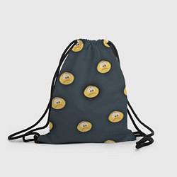 Рюкзак-мешок Грусть смайла, цвет: 3D-принт