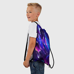 Рюкзак-мешок Космический неоновый глитч, цвет: 3D-принт — фото 2