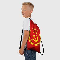 Рюкзак-мешок СССР - старый флаг, цвет: 3D-принт — фото 2