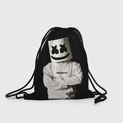 Мешок для обуви Marshmello на чёрном фоне