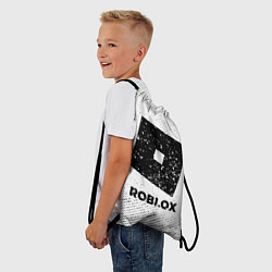 Рюкзак-мешок Roblox с потертостями на светлом фоне, цвет: 3D-принт — фото 2