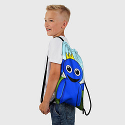 Рюкзак-мешок Blue: Rainbow Friends, цвет: 3D-принт — фото 2