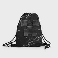 Рюкзак-мешок Minecraft black, цвет: 3D-принт