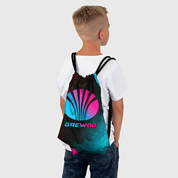Рюкзак-мешок Daewoo - neon gradient, цвет: 3D-принт — фото 2