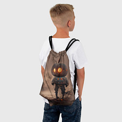 Рюкзак-мешок Человек-тыква, цвет: 3D-принт — фото 2