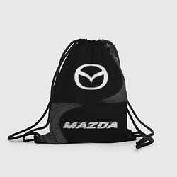 Рюкзак-мешок Mazda speed шины на темном: символ, надпись, цвет: 3D-принт