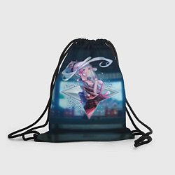 Рюкзак-мешок Аяка Камисато в примогеме, цвет: 3D-принт