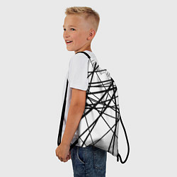 Рюкзак-мешок Пересечение линий, цвет: 3D-принт — фото 2