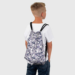 Рюкзак-мешок Камуфляж ACUpat серый пиксель, цвет: 3D-принт — фото 2