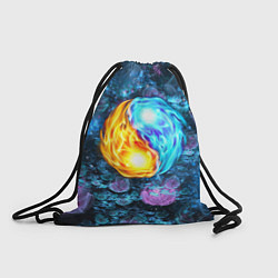 Рюкзак-мешок Инь Ян, цвет: 3D-принт