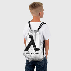 Рюкзак-мешок Half-Life с потертостями на светлом фоне, цвет: 3D-принт — фото 2